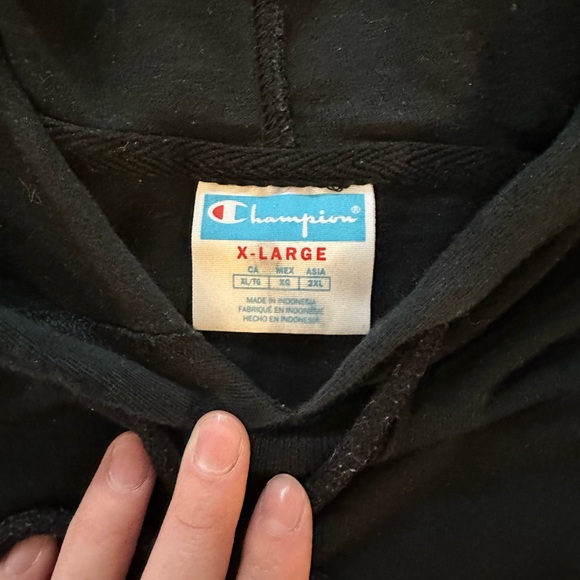 2for1 Black Champion Set with Long/Cropped Sweater and Jogger Pant Size XL - Picture 3 of 5